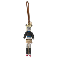 MIU MIU Leather With Recycled Polyester Bag Accessory Women's Gray