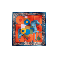 HERMES Silk Scarves Women's Multicolor
