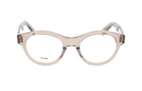 CELINE Acetate Oval Eyeglass Frames Men's Beige