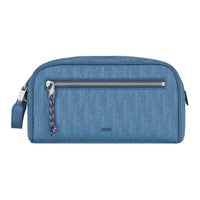 DIOR Recycled Nylon Handheld Toiletry Bag Men's Blue