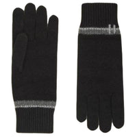 HERMES Cashmere Knit Gloves Men's Black