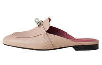 HERMES Oz Wrap-toe Slippers Women's Nude