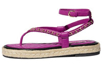 CHANEL Strap Sandals Women's Purple