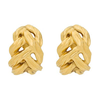 SAINT LAURENT Metal, Brass Clip On Earrings Unisex Gold