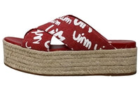MIU MIU Slip Resistant Slide Slippers Women's Red