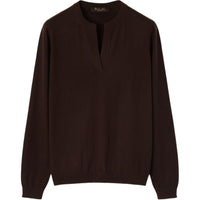 Loro Piana FW24 Cashmere Sweater Women's Dark Chocolate