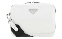 PRADA Cow Leather Crossbody Bag, Shoulder Bag Unisex White