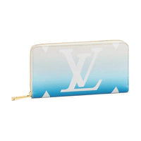 LOUIS VUITTON Zippy Wallet Gradient Pastel Blue