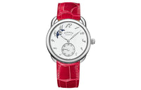 HERMES Arceau Wrist Watch Automatic Mechanical Movement Crocodile Leather Strap 38mm White Dial Women's