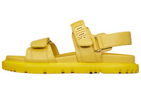 DIOR DiorAct One Strap Sandals Women's Mustard Yellow