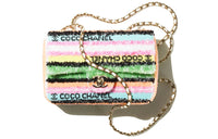 CHANEL 22SS Metal One Shoulder Handbag Crossbody Bag Mini Women's Multicolor