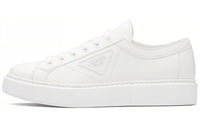 PRADA Soft Calf Stylish Skateboarding Shoes Men's White