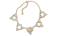 CHANEL Metal Rhinestone Necklaces Women's Gold