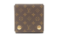 LOUIS VUITTON Canvas Wallet Unisex Brown
