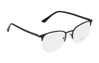 PRADA Metal Round Eyeglass Frames Men's Black