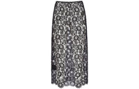 PRADA Floral-lace Midi Skirt