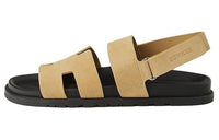 HERMES Genius Strap Sandals Men's Light Brown