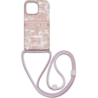 DIOR Leather Material Durable Phone Cases Compatible With IPhone 14 Pro Max Girlish