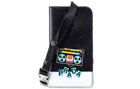 PRADA Saffiano Leather IPhone Cell Phone Pouch Women's Black