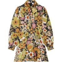 CELINE SS25 Long Sleeved Dress Women's Multicolor