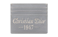 DIOR Cow Leather Card Holder, Wallet, Card Holder Men's Gray