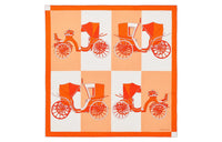 HERMES Silk Scarves Women's Orange