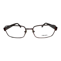 PRADA Metal Irregular Shape Eyeglass Frames Women's Black