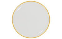 DIOR Ceramic 21cm Plates & Saucers Yellow Outlined
