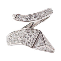 PRADA 750 White Gold Yellow Gold Rings Women's Silver