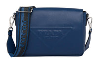 PRADA Saffiano Leather Messenger Bag Crossbody Bag Shoulder Bag Men's Dark Purple Blue
