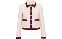 MIU MIU FW22 Cropped Coats Women's Ecru