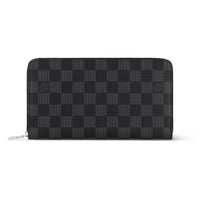 LOUIS VUITTON Zippy Organizer Damier Graphite Canvas Black