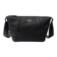 PRADA Grain Leather Crossbody Bag, Shoulder Bag Men's Black