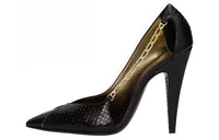 SAINT LAURENT Solar Band Slim Heel High Heels 11cm Women's Black
