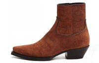 SAINT LAURENT Wyatt Ankle Boots Women's Brown