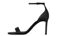 SAINT LAURENT Amber Slim Heel One Strap Sandals Women's Black