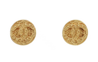 CHANEL 2004 Cc Logo Clip on Earrings