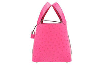 HERMES Picotin Ostrich Leather Basket Bag Handbag 18 Women's E5 Rose Tyrien Peach Pink