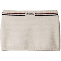 MIU MIU SS25 Casual Short Skirts Women's Beige