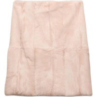 PRADA Leather Long Skirt Women's Light Pink