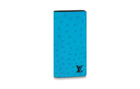 LOUIS VUITTON Brazza Wallet Men's Blue