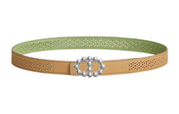 HERMES Leather Belts Women's Green
