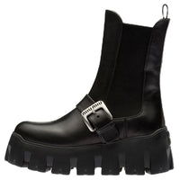 MIU MIU Short Chelsea Boots Women's Black