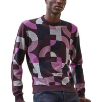 HERMES Cashmere Sweater Men's Pomegranate Stone Color
