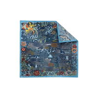 HERMES Silk Silk Scarves Women's Blue