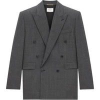 SAINT LAURENT Jackets Coats Women's Heather Gray