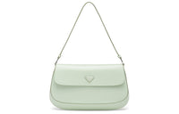 PRADA Leather Handbag Shoulder Bag Women's Green