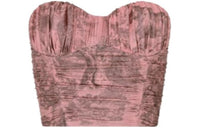 DIOR Strapless Tops Women's Red