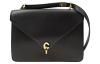 DIOR Cow Leather Envelope Bag Crossbody Bag Shoulder Bag Women's Black