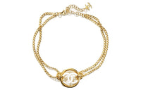 CHANEL Necklaces Women's Gold